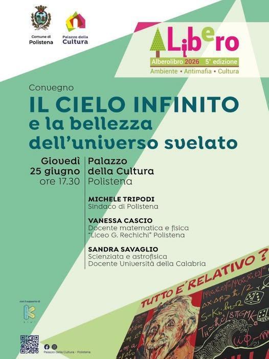 Convegno - Il Cielo Infinito e La Bellezza Dell'Universo Svelato (Inizio ore 17.30)