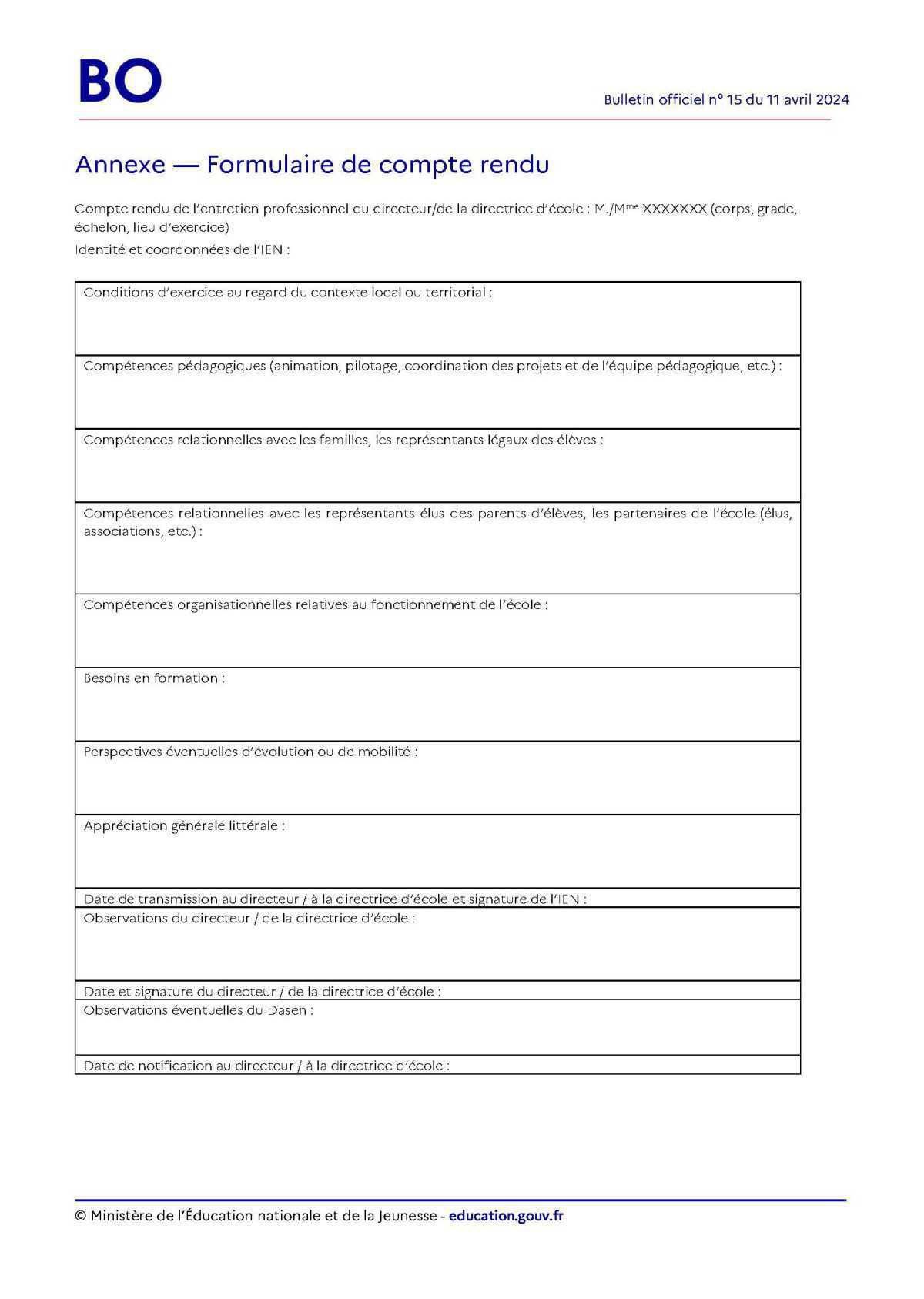 Evaluation professionnelle des directeurs d'école, les modalités. Evaluation professionnelle des directeurs d'école, les modalités.