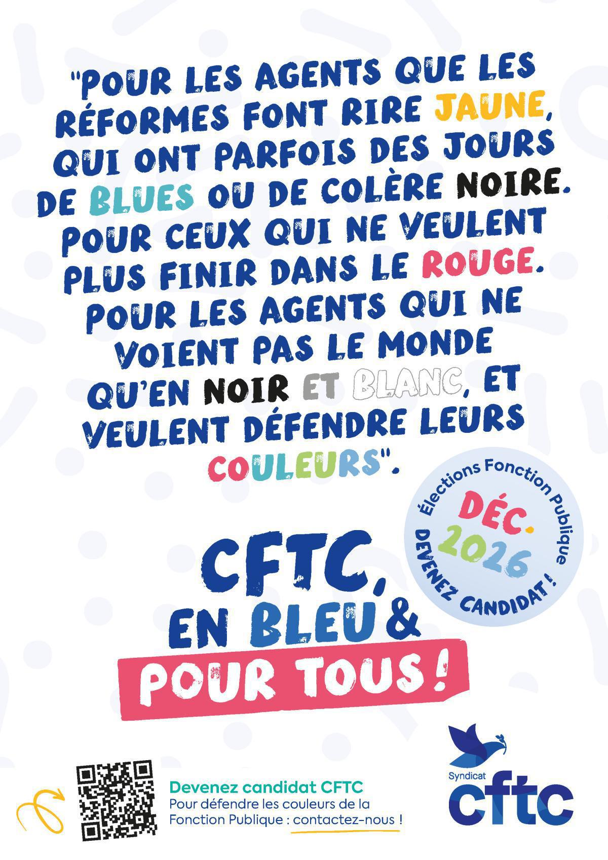 Devenez candidat CFTC aux élections professionnelles de décembre 2026...