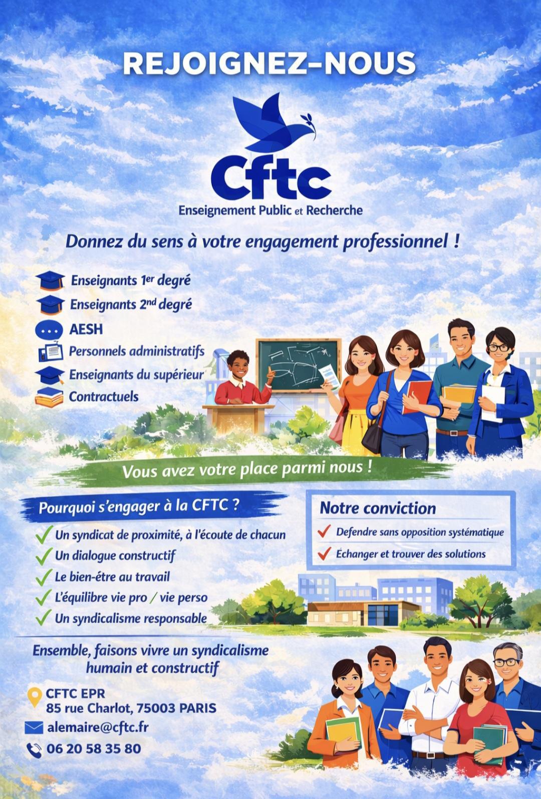 Rejoignez la CFTC-EPR...