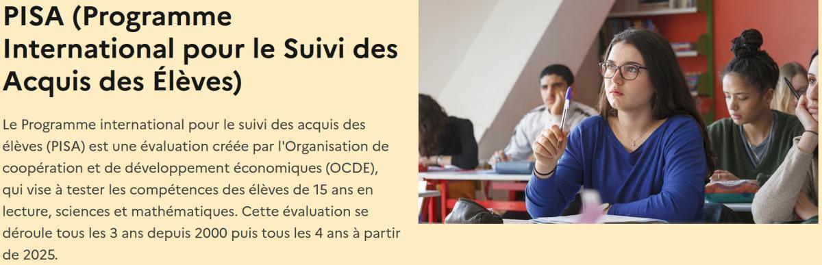 PISA 2025 : la lecture de la CFTC-EPR... PISA 2025 : la lecture de la CFTC-EPR...