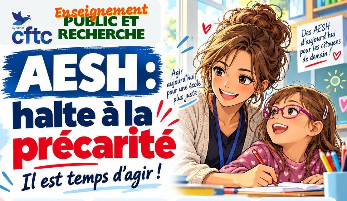 AESH : l’école inclusive ne peut plus se construire sur la précarité ! AESH : l’école inclusive ne peut plus se construire sur la précarité !