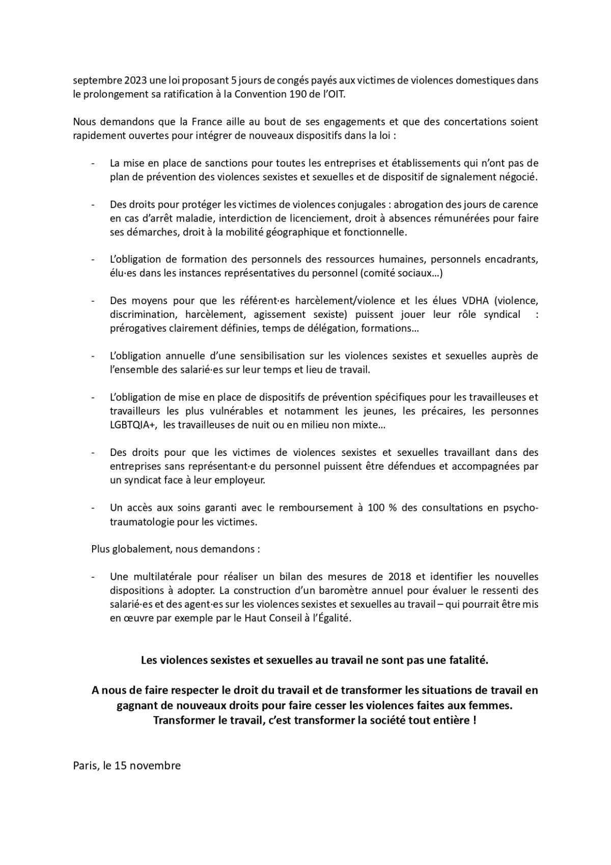 MOBILISE CONTRE LES VIOLENCES SEXISTES