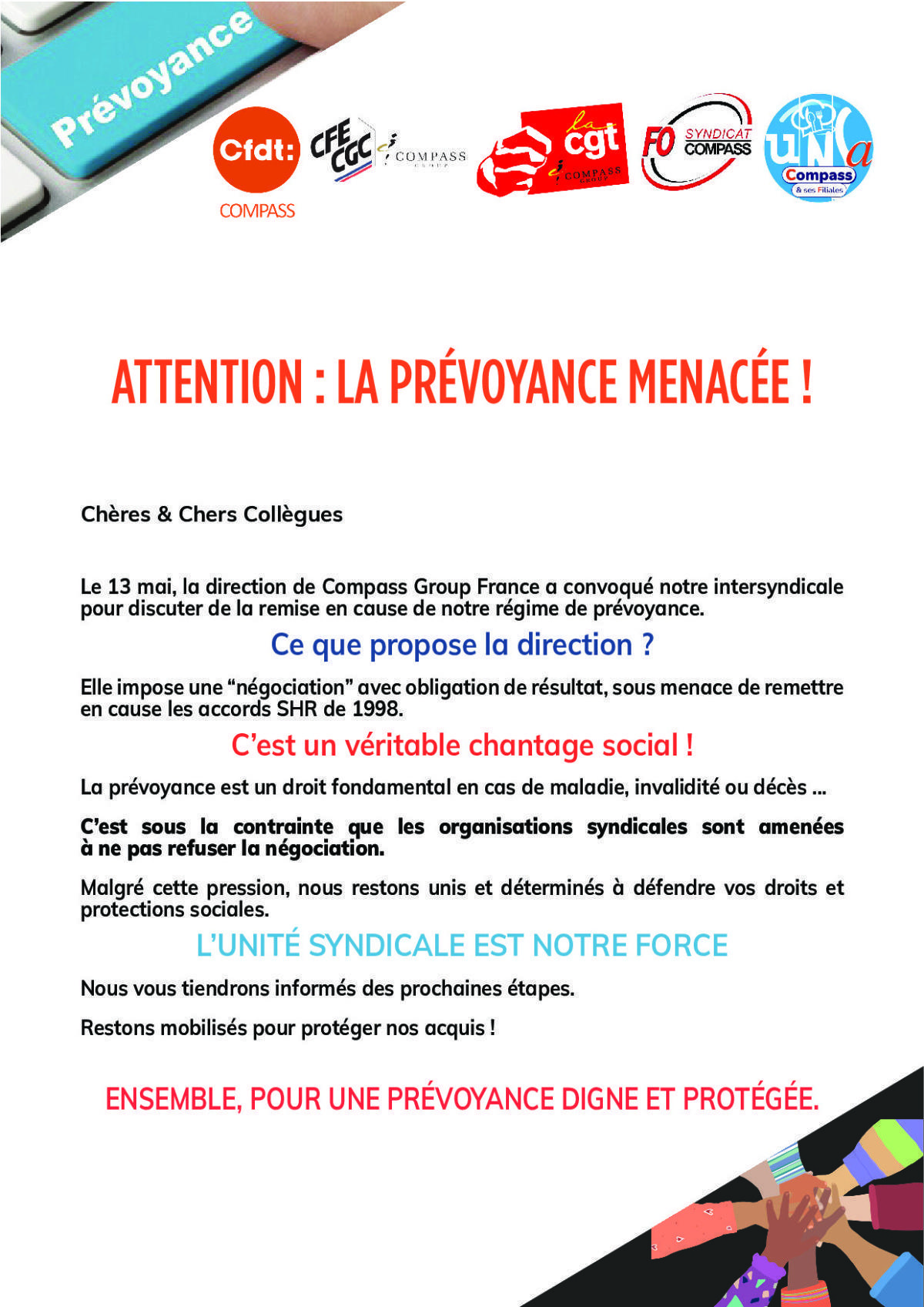LA PREVOYANCE EN DANGER
