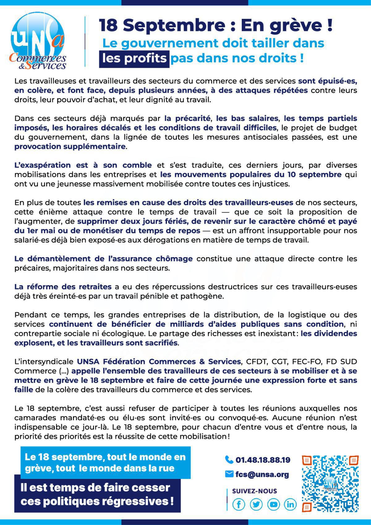 18 SEPTEMBRE 2025