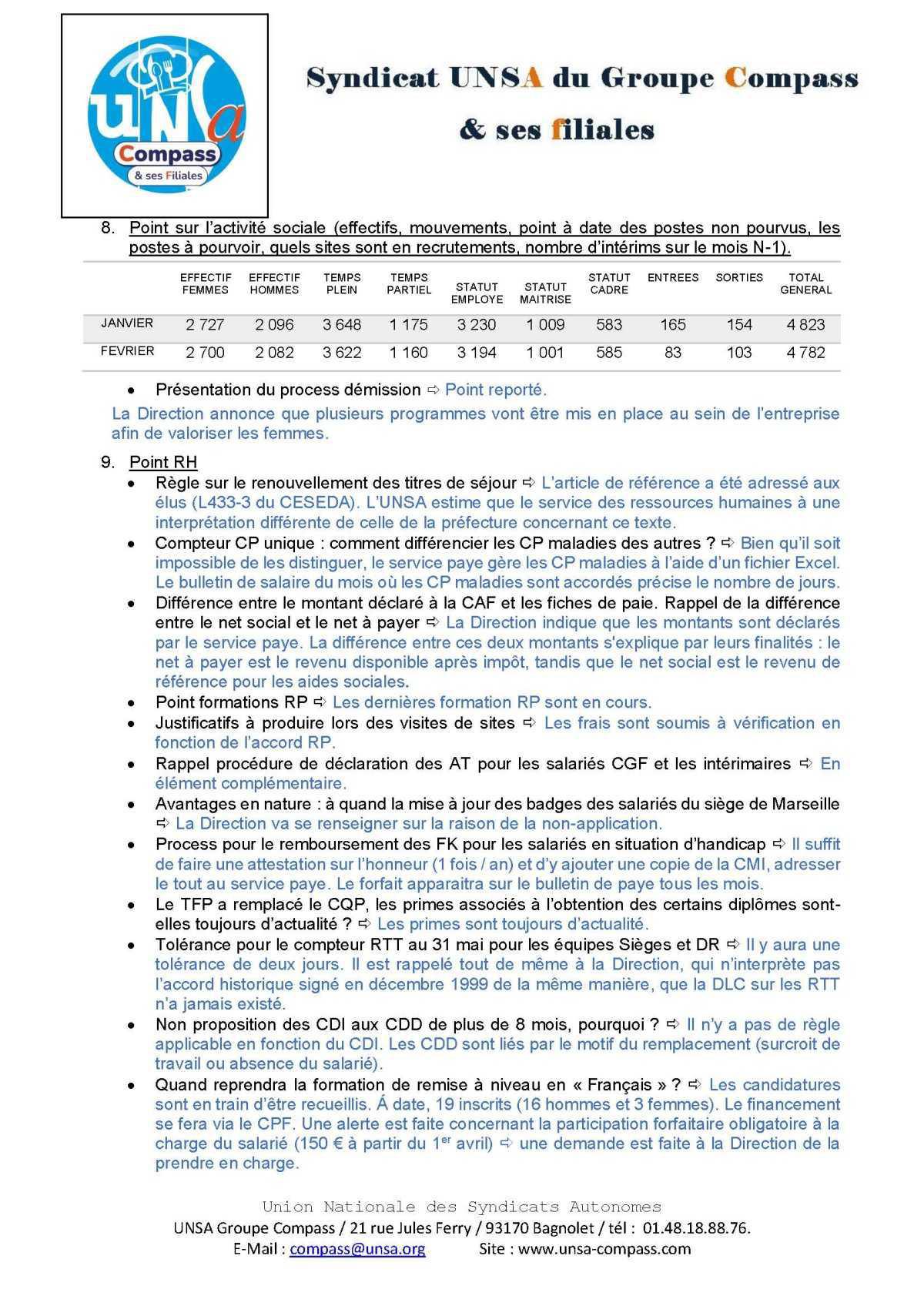 LETTRE D'informations du 25/26 Mars 2026 CSE Médirest/Scolarest