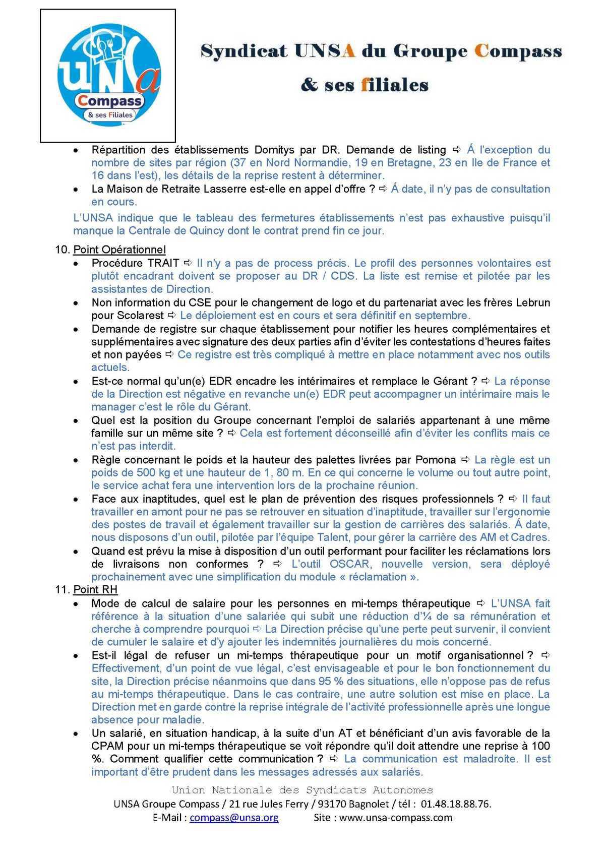 LETTRE D'informations du 29/30 Avril 2026 CSE Médirest/Scolarest