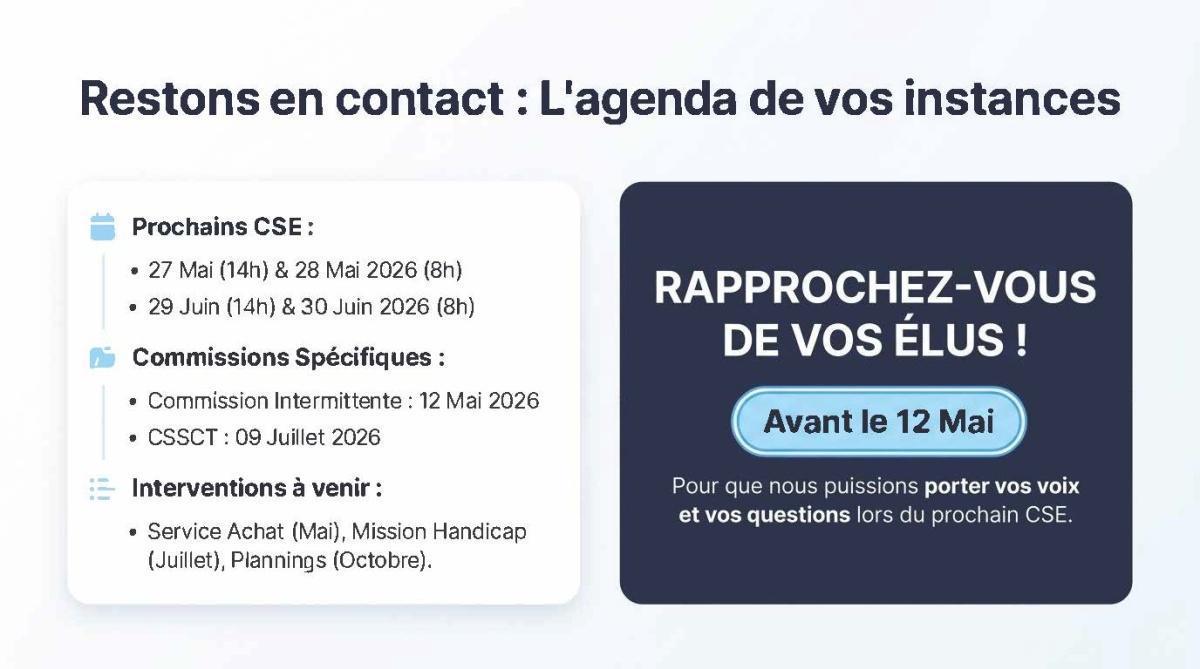 FLASH INFOS CSE AVRIL 2026