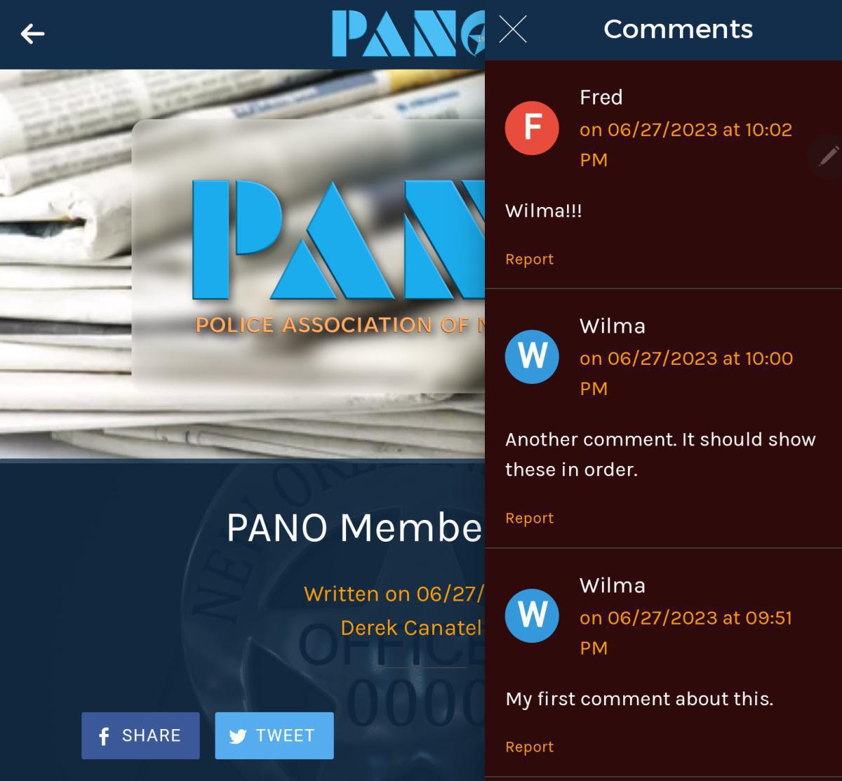 Tutorial: Comments and Discussion Tutorial: Comments and Discussion