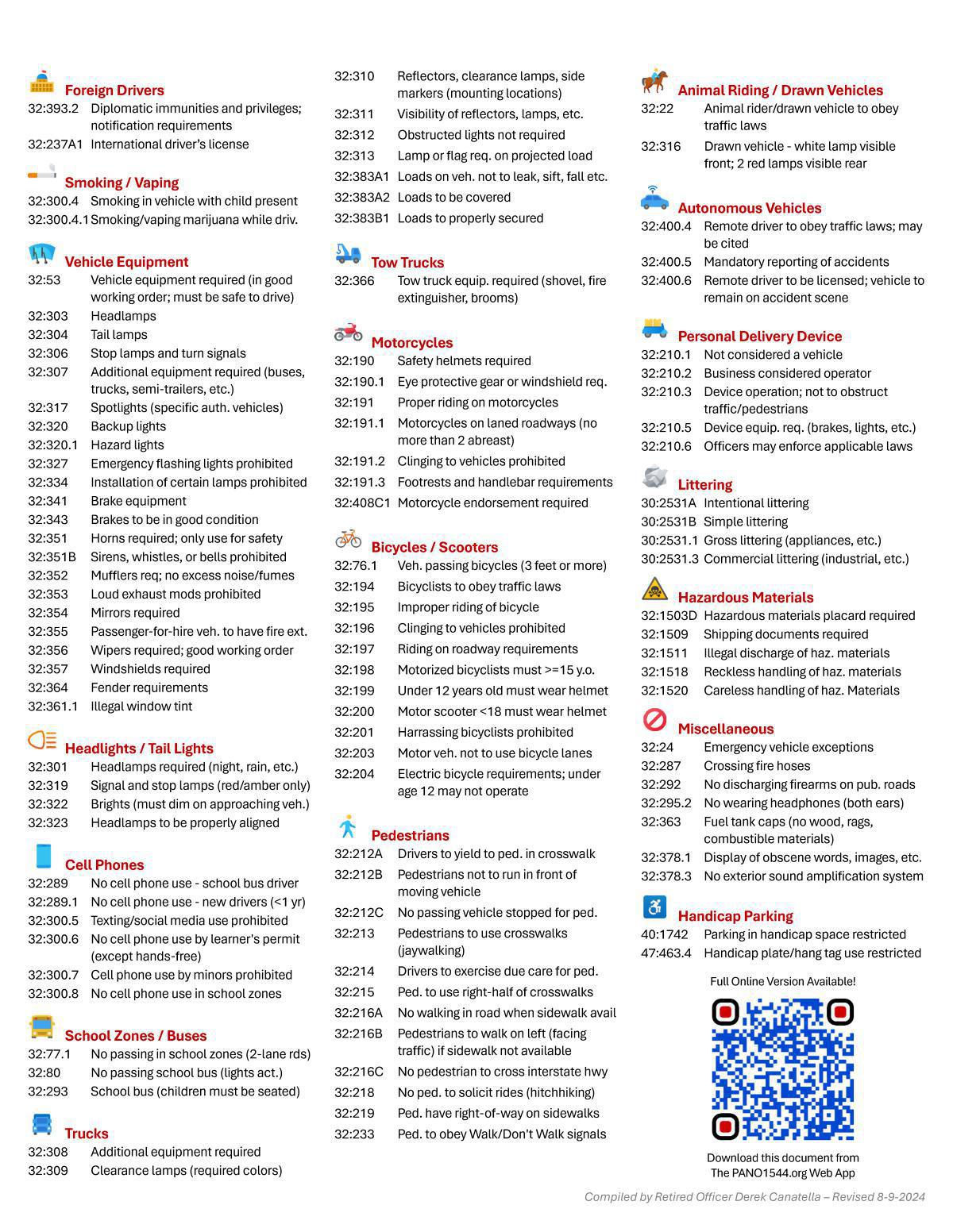 Laws and Statutes Section Updates Laws and Statutes Section Updates