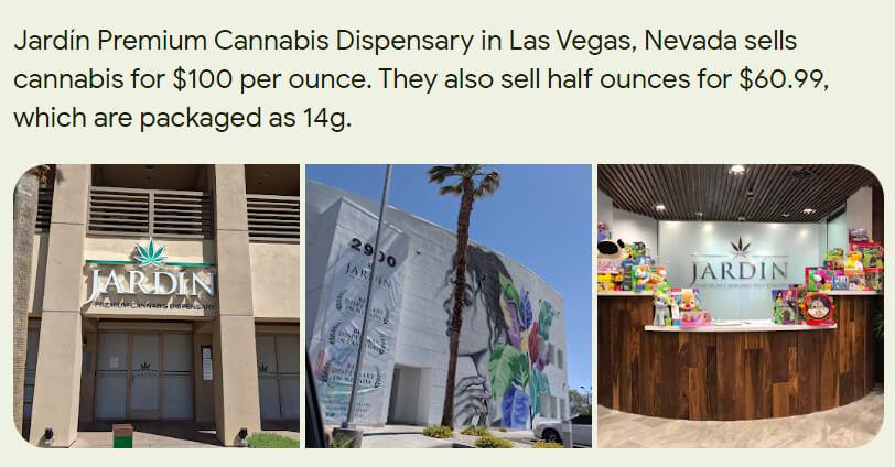 $100 Ounces at Jardín every day???