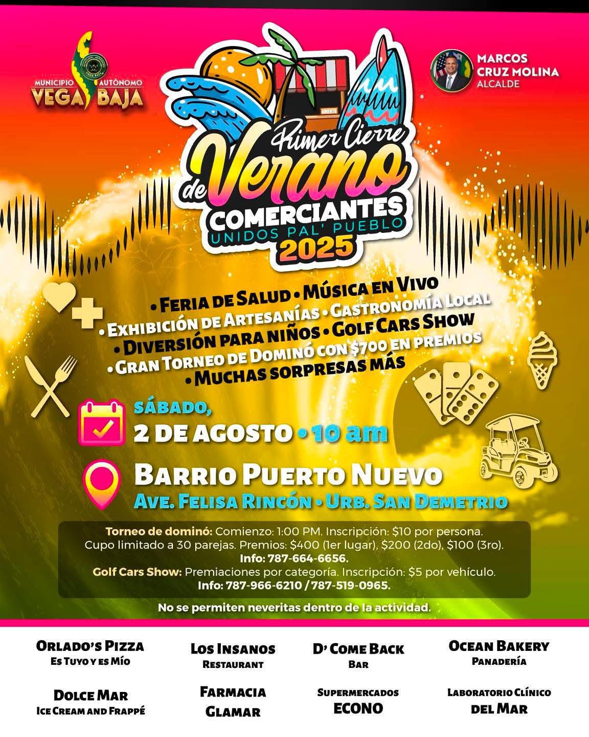 Primer Cierre De Verano, Comerciantes Unidos Pal'Pueblo 
