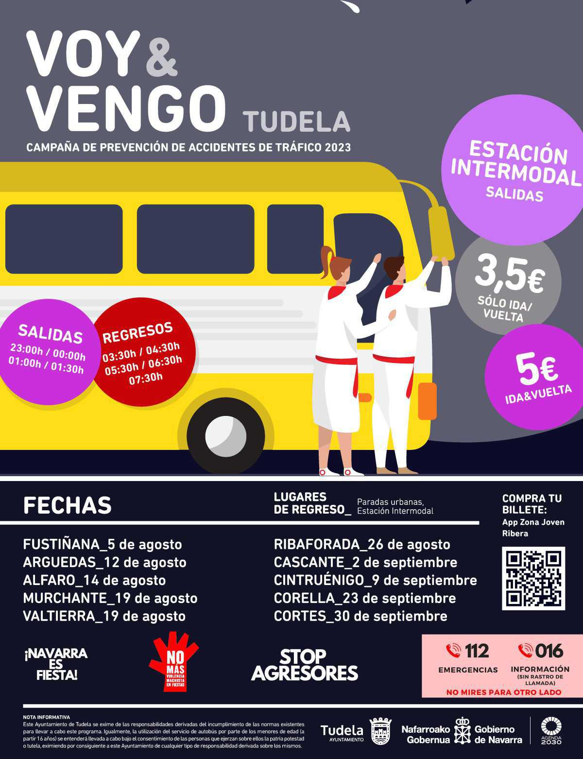 Voy y vengo Tudela: Campaña de prevención accidentes de tráfico