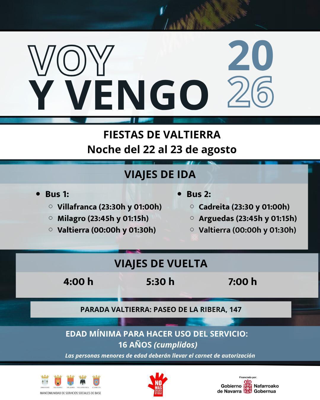 🔊 VOY Y VENGO 2026 – Fiestas de Valtierra 🔊