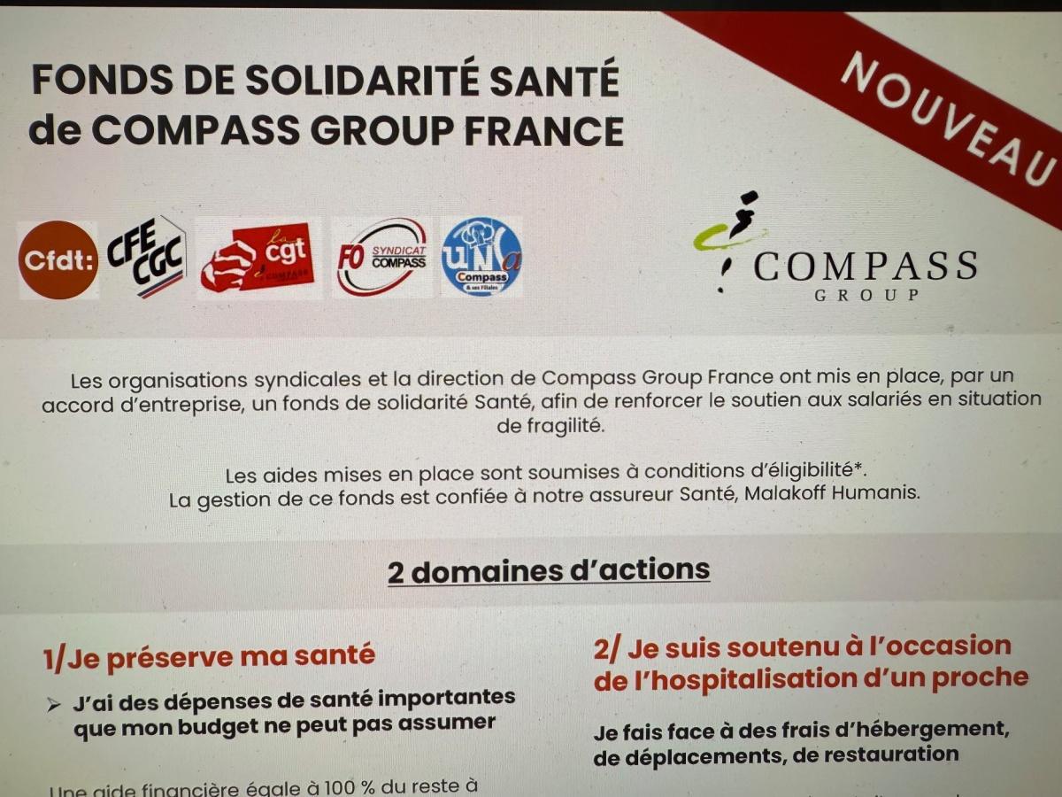 FONDS DE SOLIDARITÉ SANTÉ de COMPASS GROUP FRANCE
