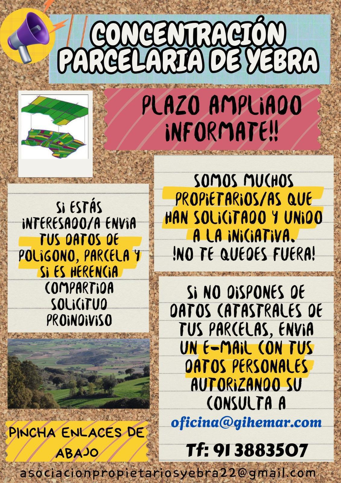 INFORMACIÓN SOBRE LA CONCENTRACIÓN PARCELARIA INFORMACIÓN SOBRE LA CONCENTRACIÓN PARCELARIA