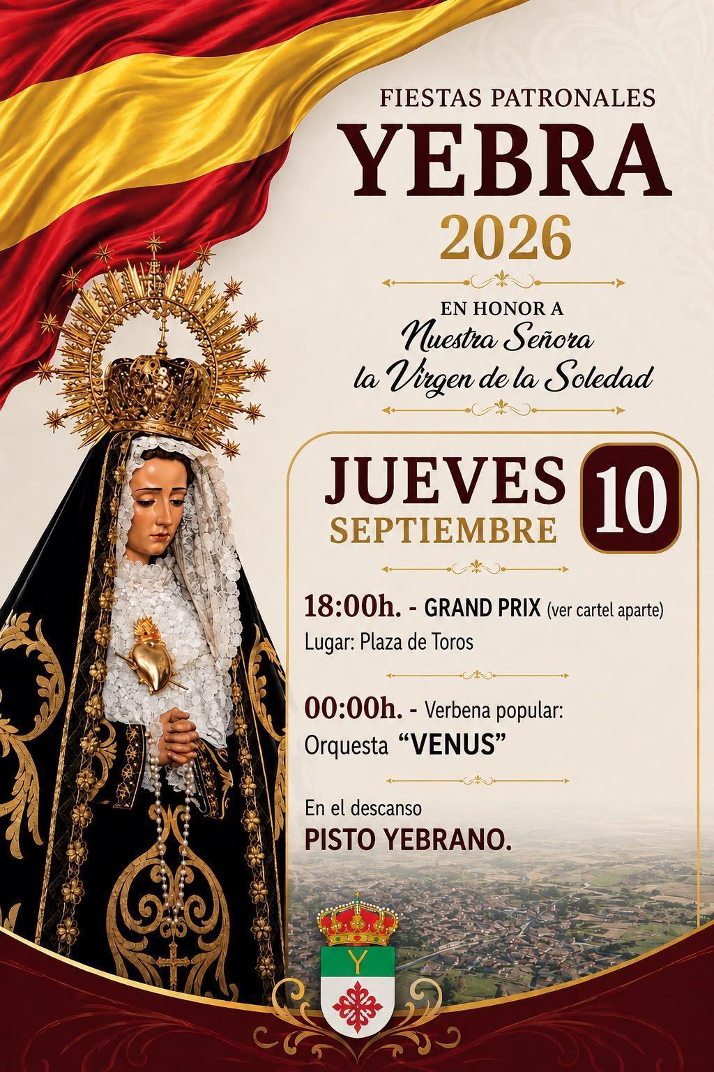 PROGRAMA DE FIESTAS DE SEPTIEMBRE 2026 PROGRAMA DE FIESTAS DE SEPTIEMBRE 2026