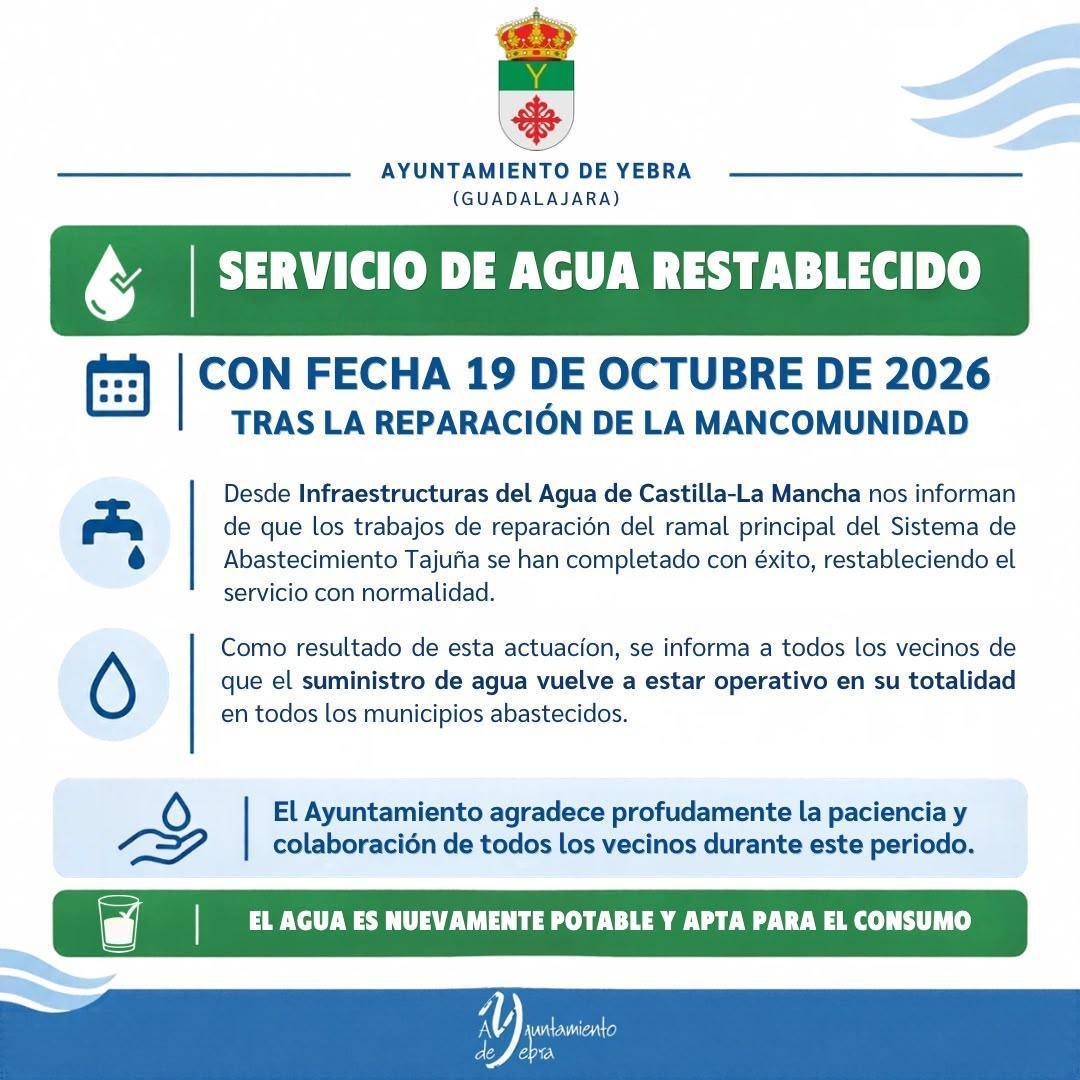 SERVICIO DE AGUA RESTABLECIDO