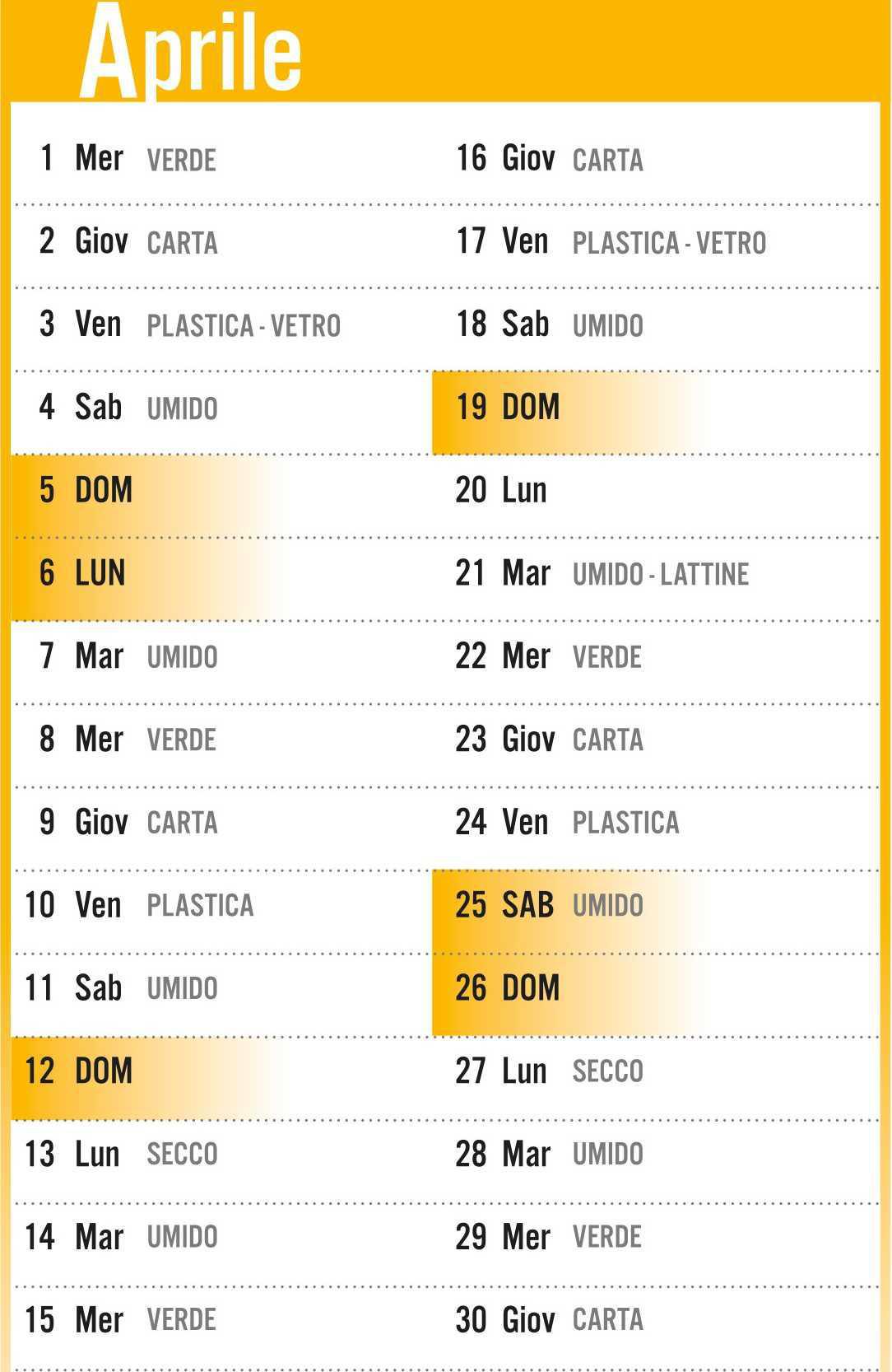Calendario