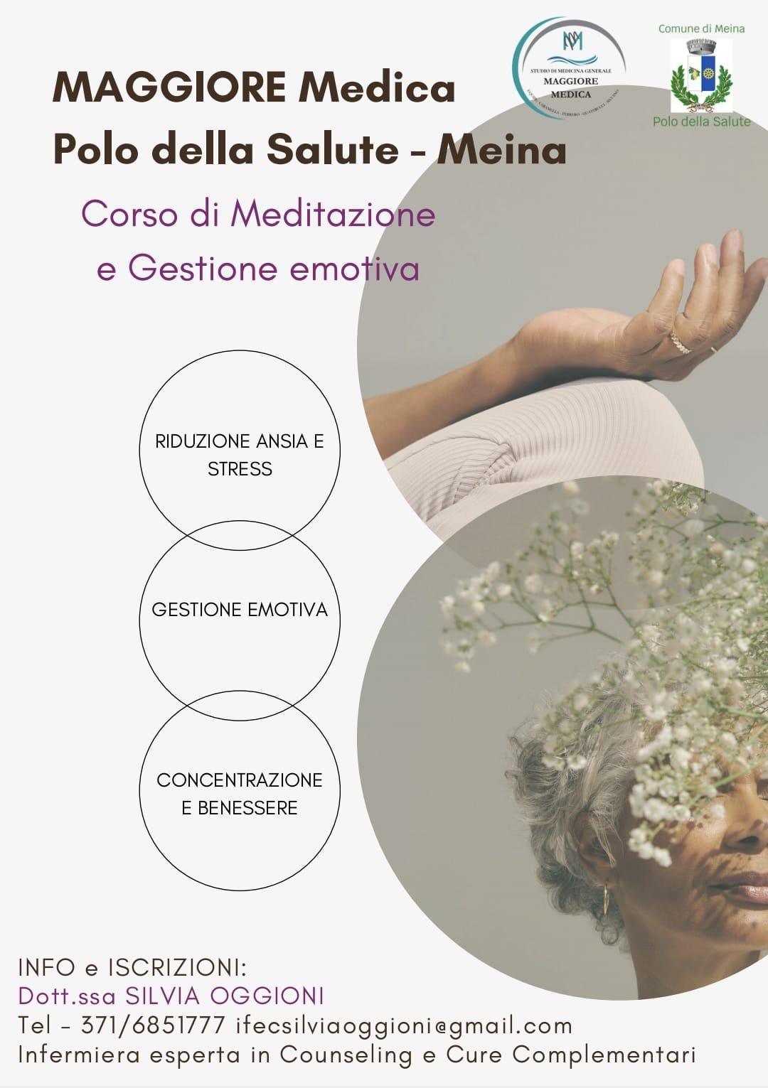 Corso di Meditazione e Gestione Emotiva (dalle 18:30 alle 19:30)