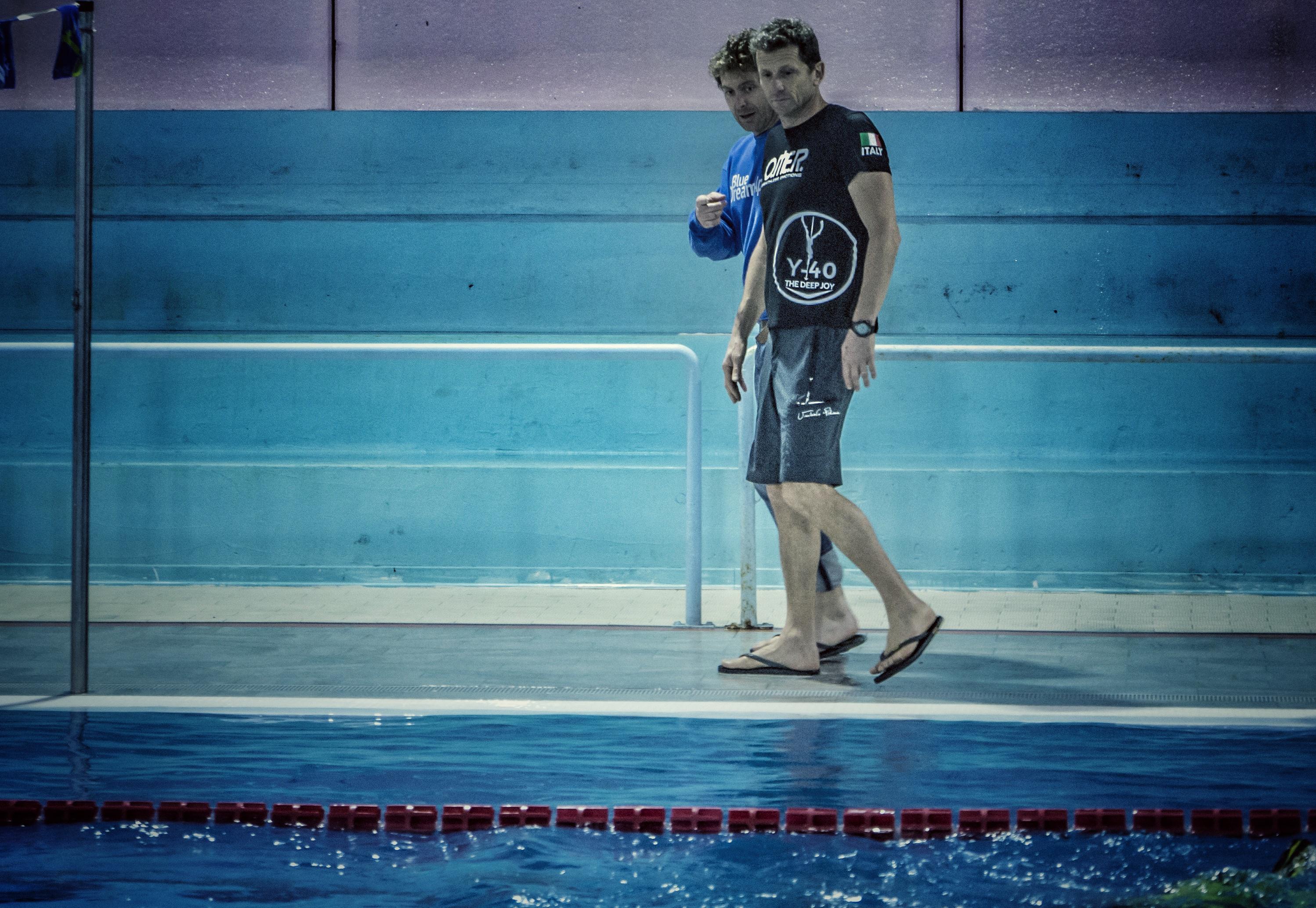 Umbero e Andrea bordo vasca