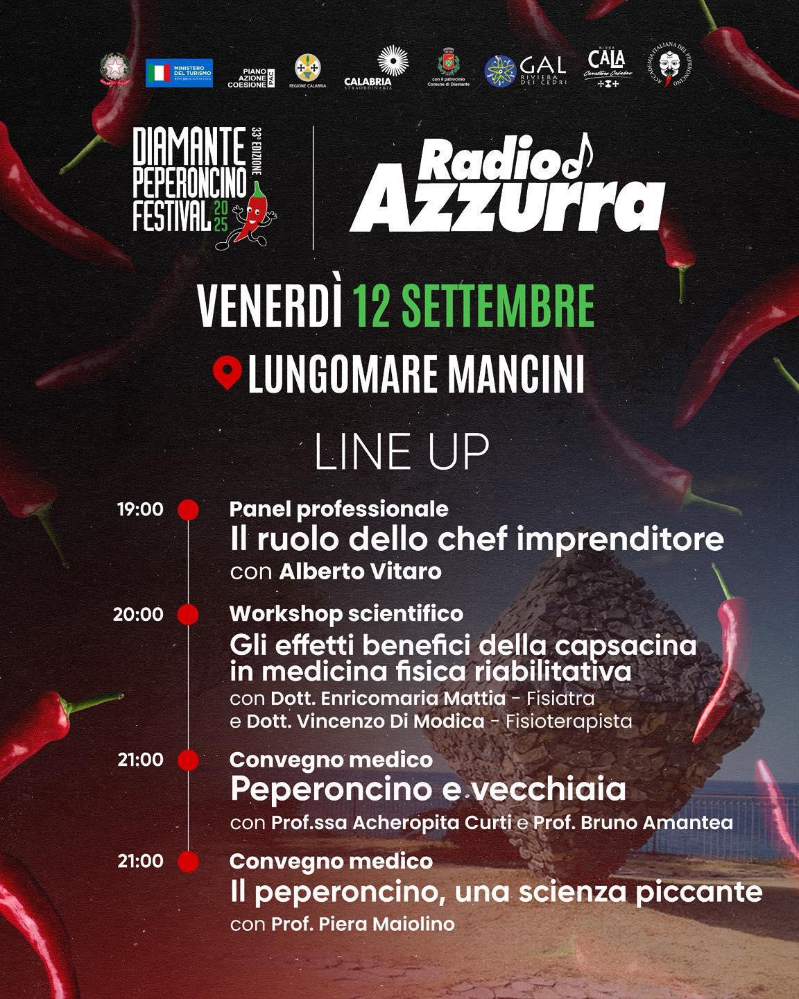 Radio Azzurra - Diamante Peperoncino Festival (dalle ore 19.00)