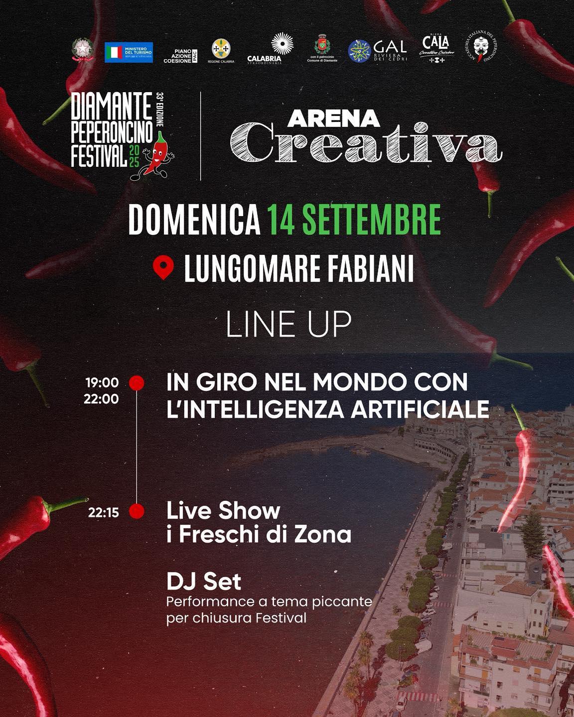 Arena Creativa - Diamante Peperoncino Festival (dalle ore 19.00)