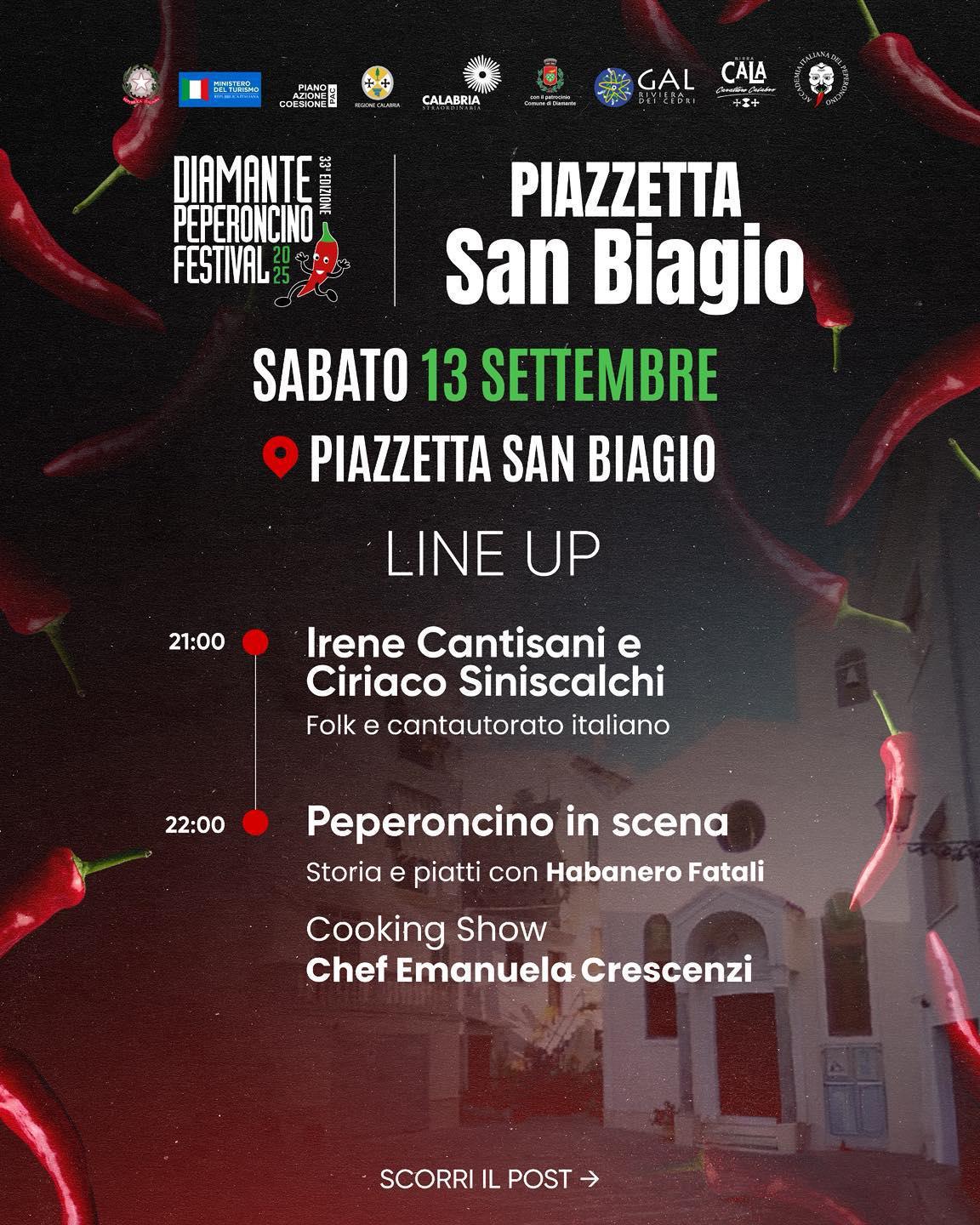 Piazzetta San Biagio - Diamante Peperoncino Festival (dalle ore 21.00)