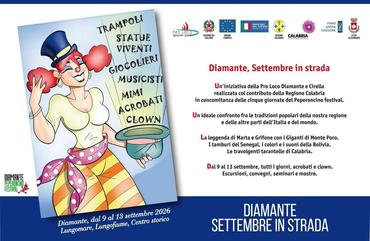 Diamante “Settembre in Strada” (dalle ore 19:00 alle 24:00)