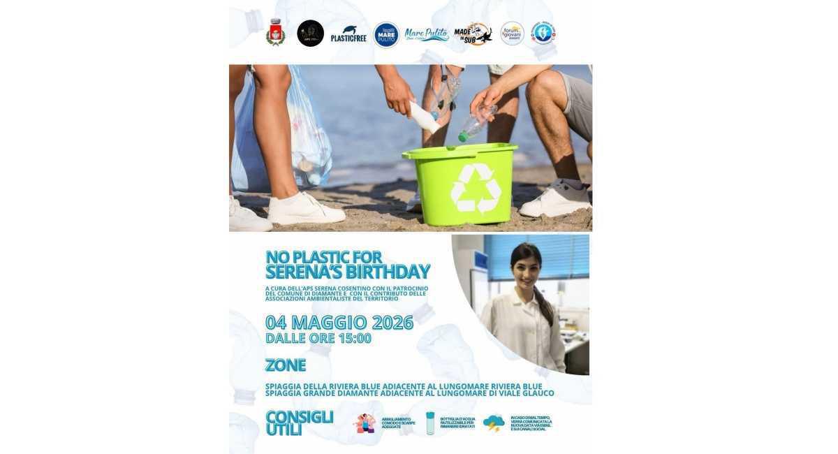 No Plastic For Serena's Birthday (dalle ore 15:00)