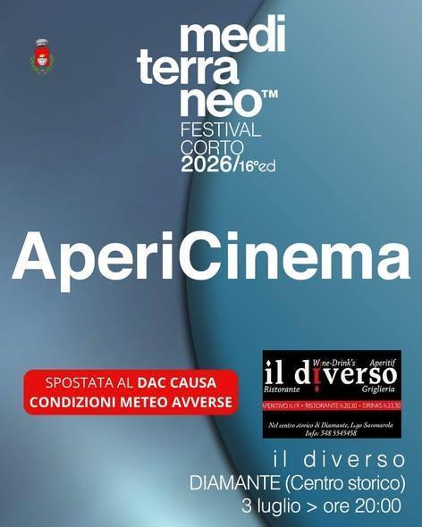 AperiCinema - Mediterraneo Festival Corto (inizio ore 20.00)