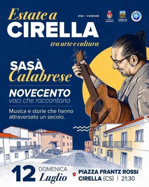 “Novecento – Voci che raccontano” con Sasà Calabrese in Ensemble (Inizio ore 21.30) “Novecento – Voci che raccontano” con Sasà Calabrese in Ensemble (Inizio ore 21.30)