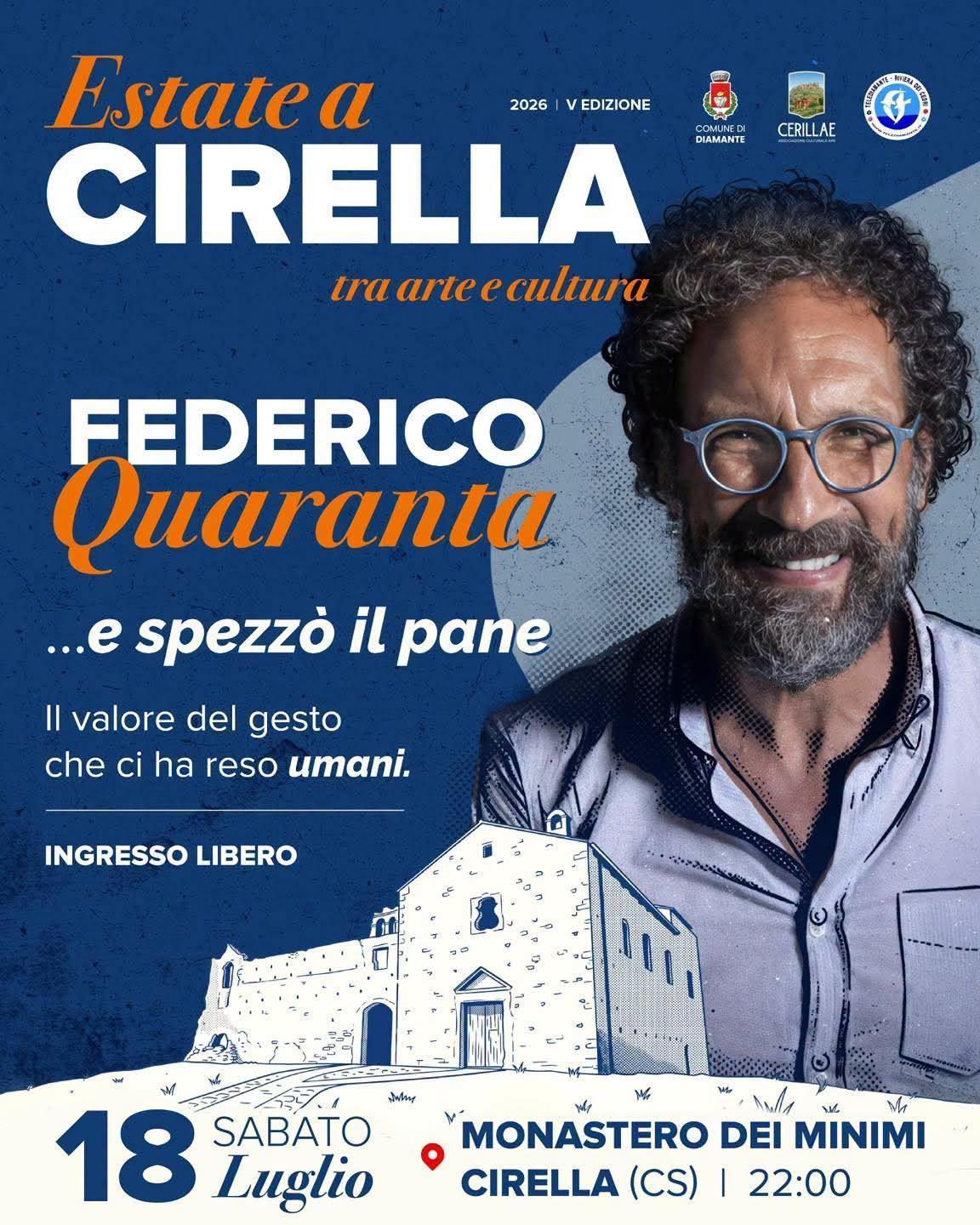 Federico Quaranta In ..e Spezzò Il Pane il valore del gesto che ci ha reso umani(Inizio ore 22.00)