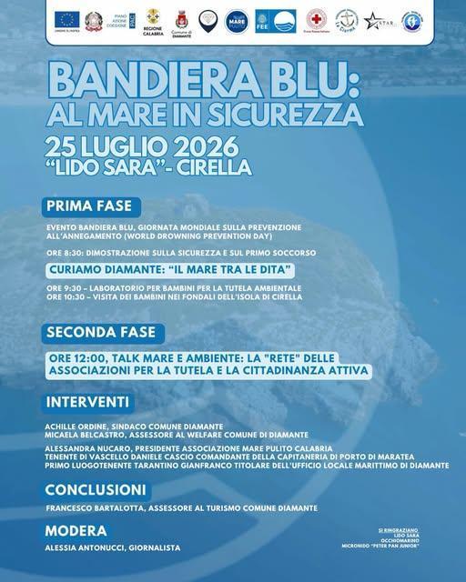 Bandiera Blu: al mare in sicurezza (dalle ore 8.30) Bandiera Blu: al mare in sicurezza (dalle ore 8.30)