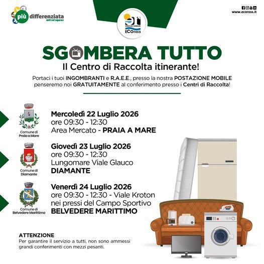 “Sgombera Tutto” (dalle ore 9:30 alle 12:30)