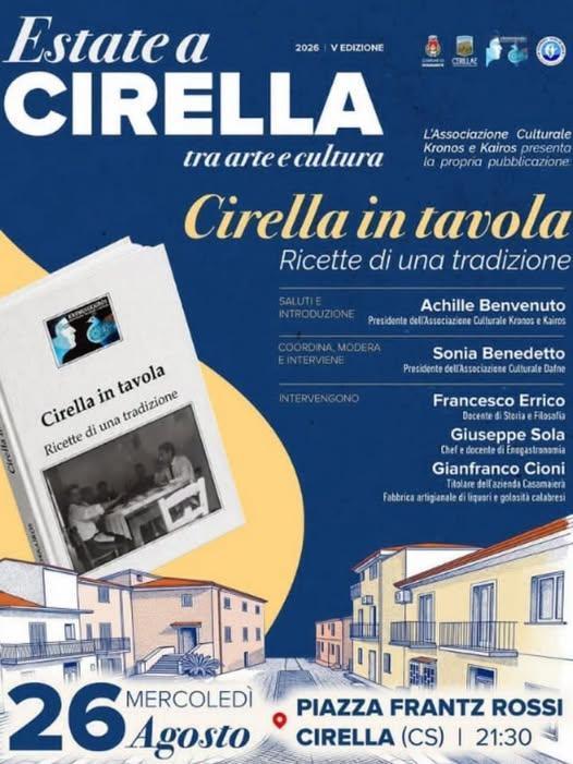 Presentazione del Libro Cirella in Tavola Ricette di Una Tradizione (Inizio ore 21.30) Presentazione del Libro Cirella in Tavola Ricette di Una Tradizione (Inizio ore 21.30)