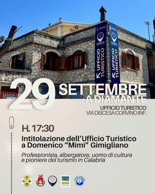 Intitolazione Ufficio Turistico a Domenico “Mimì” Gimigliano (inizio ore 17:30)