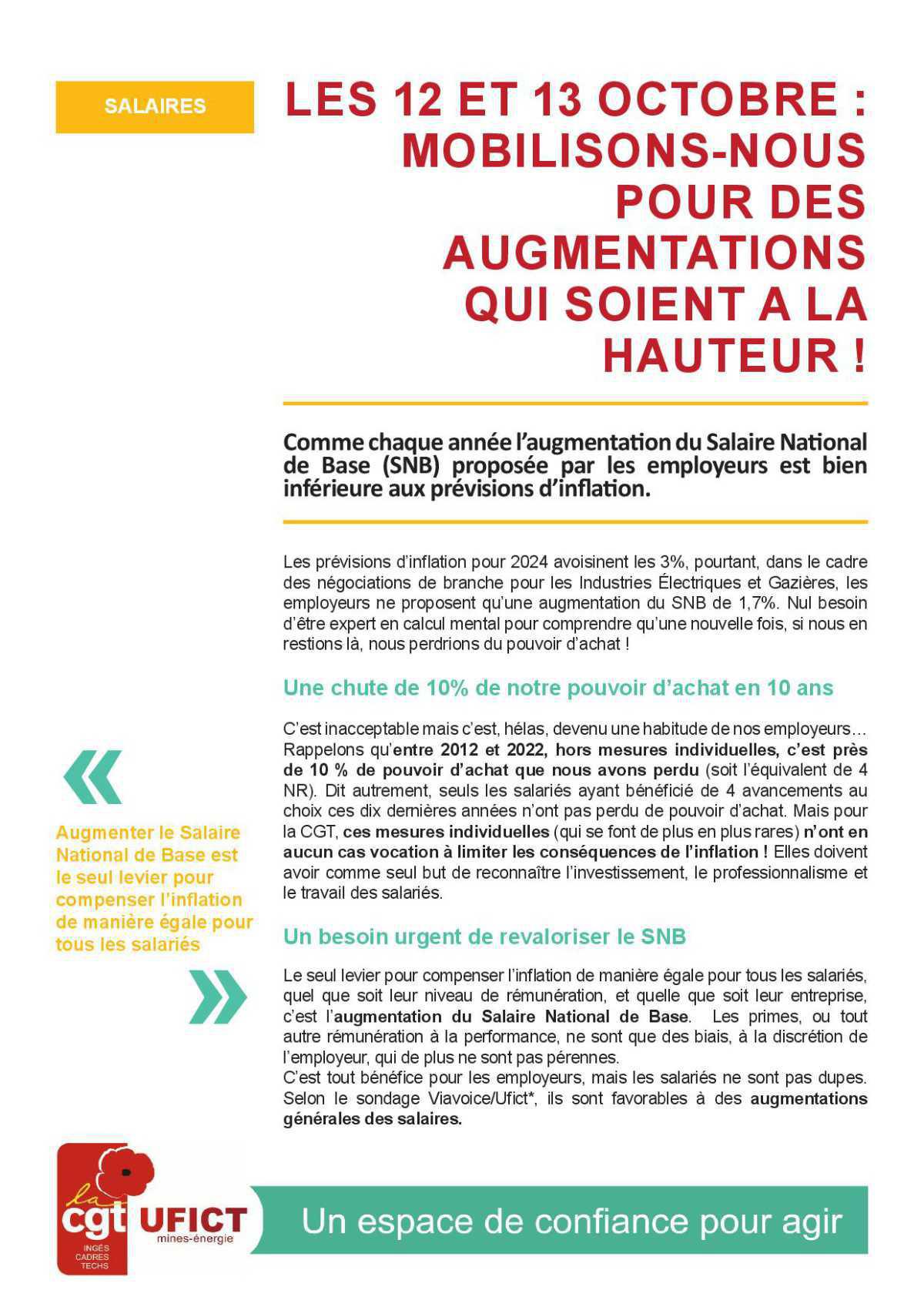 Salaires, Mobilisons-nous !