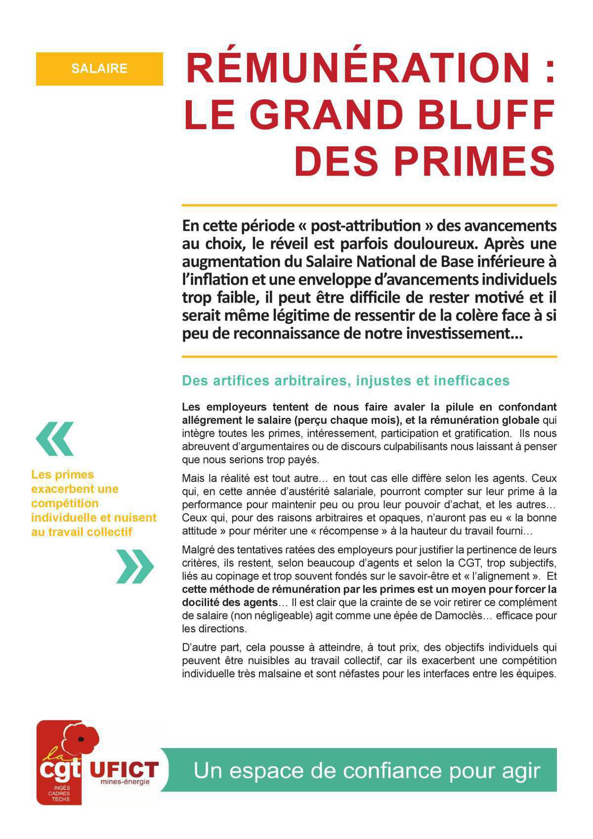 Rémunération : le grand bluff des primes