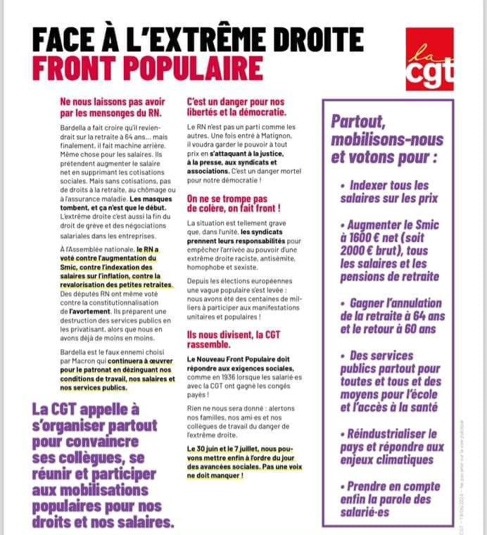 Face à l'extrême droite - Front poulaire !