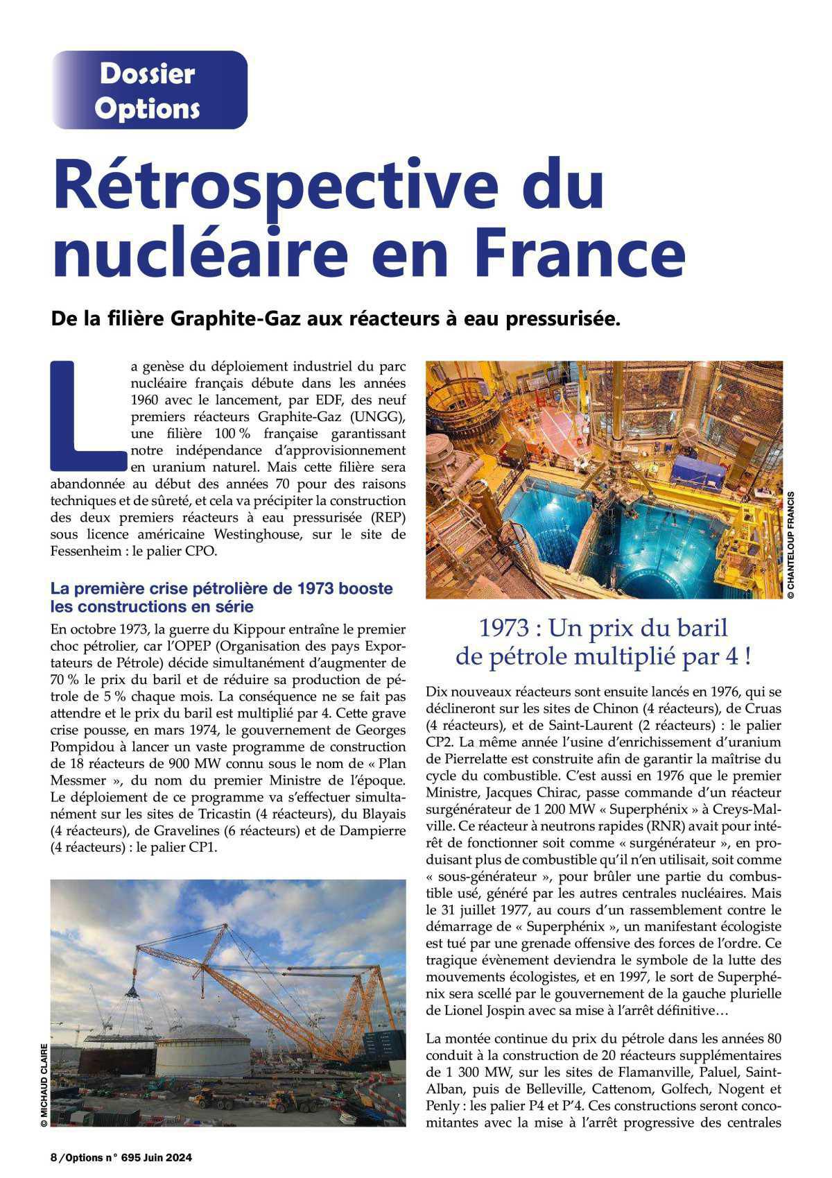 Le parc nucléaire français 50 ans au service du pays…