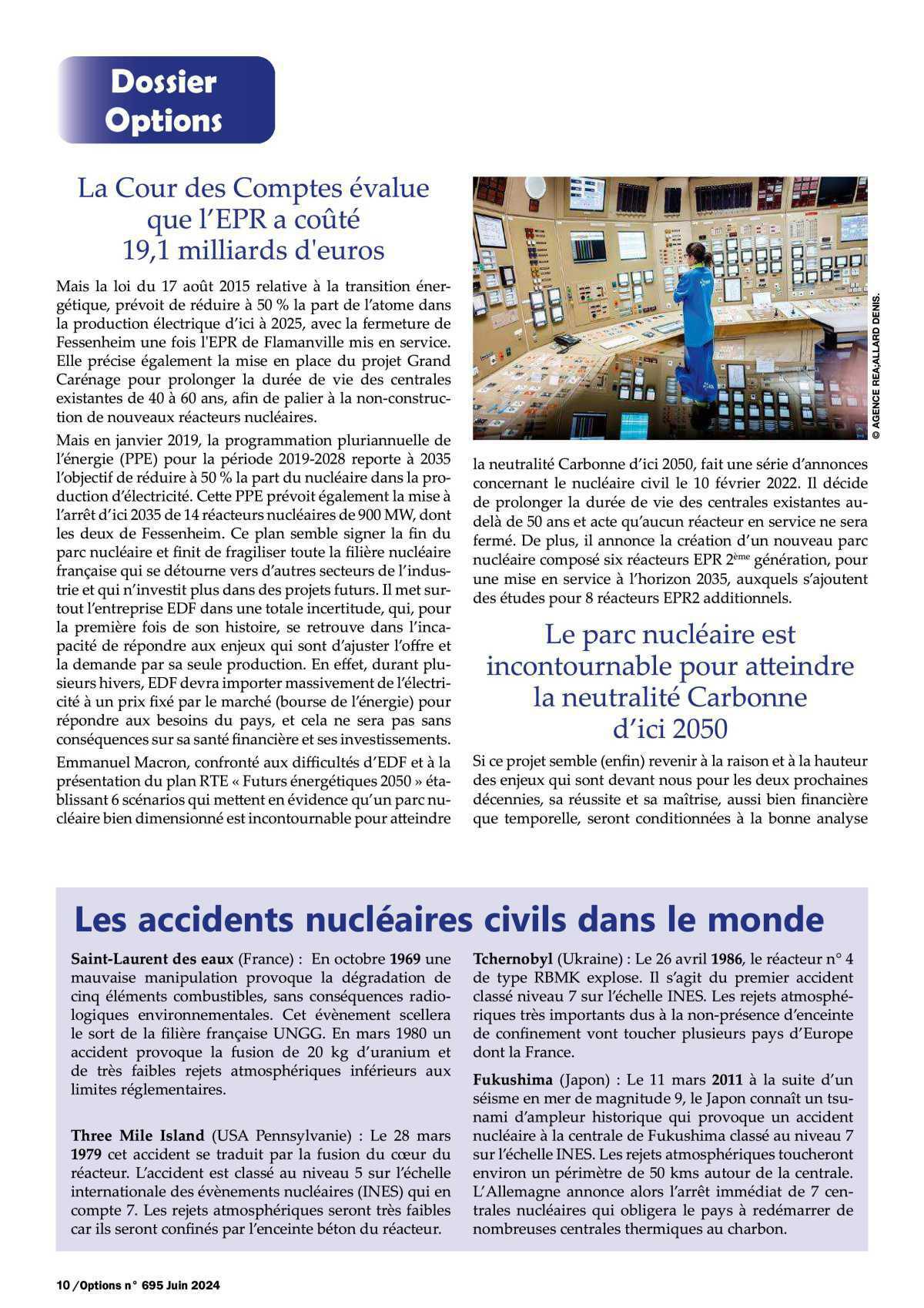 Le parc nucléaire français 50 ans au service du pays…