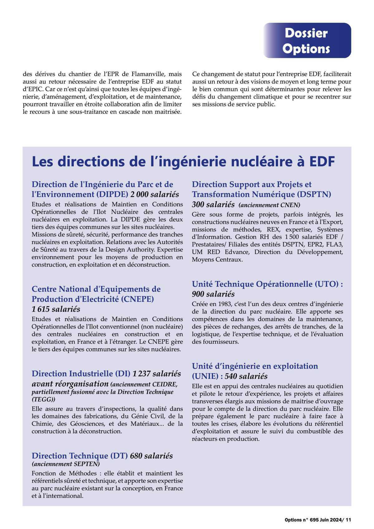 Le parc nucléaire français 50 ans au service du pays…