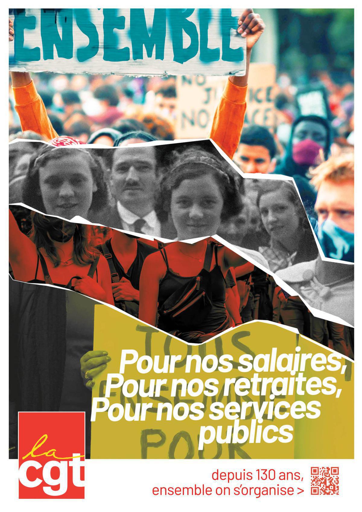 Salaires, retraites, services publics, industrie : le 1er octobre, on se mobilise pour gagner des avancées.