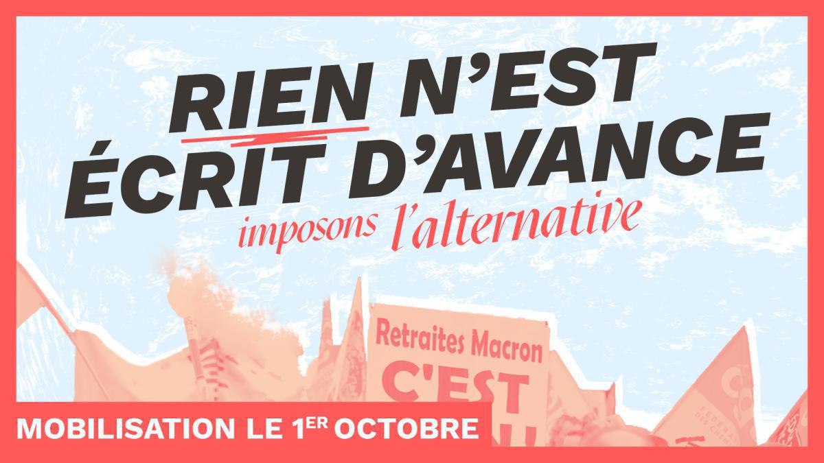 Mardi 1er octobre, tous en grève et RdV à Blois !