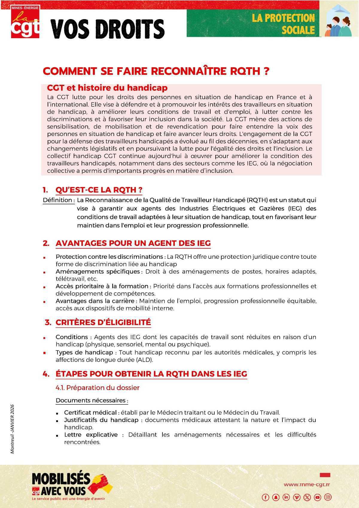 Handicap : Comment se faire reconnaitre RQTH ?