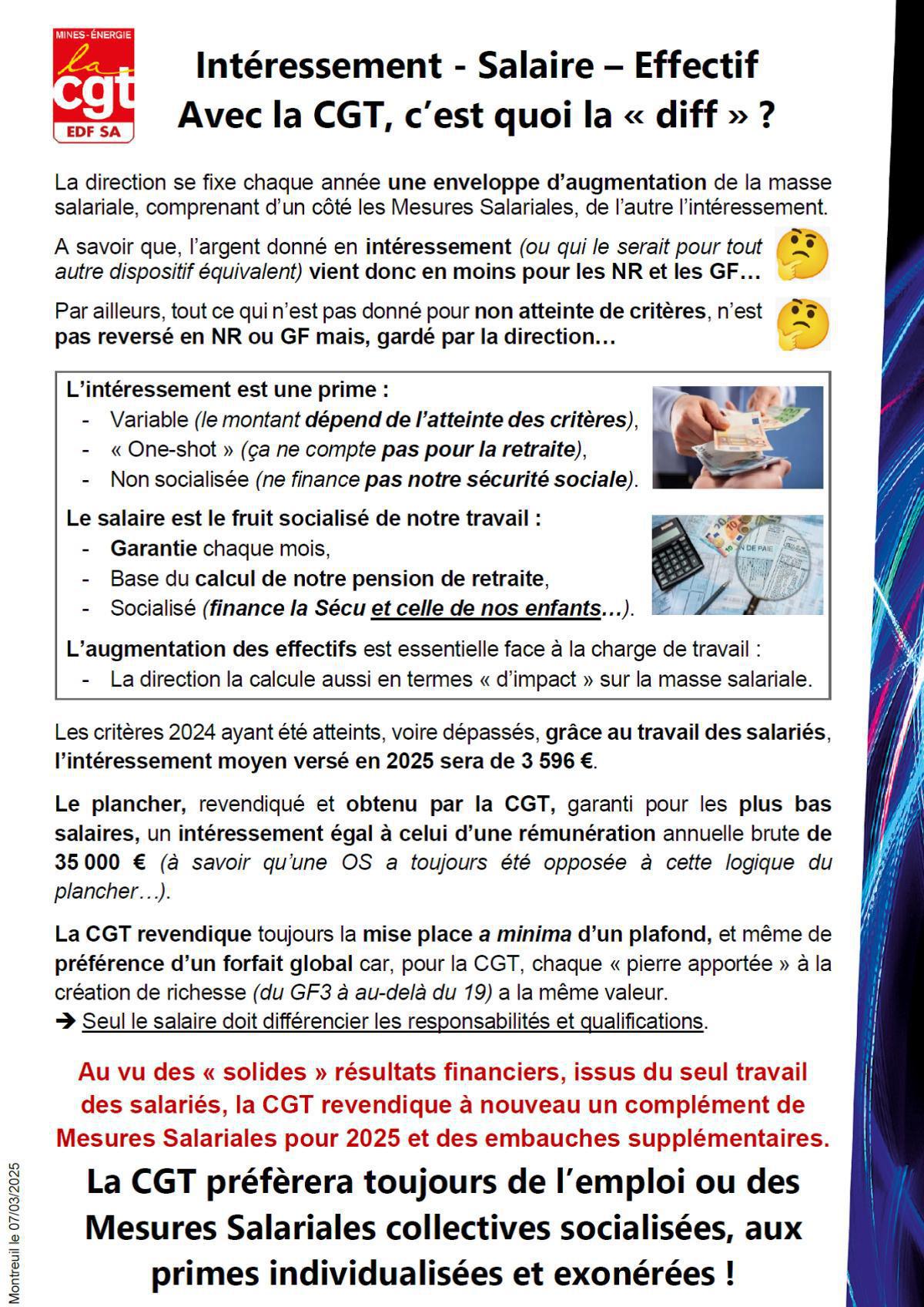 Intéressement - Salaire... c'est quoi la diff ?