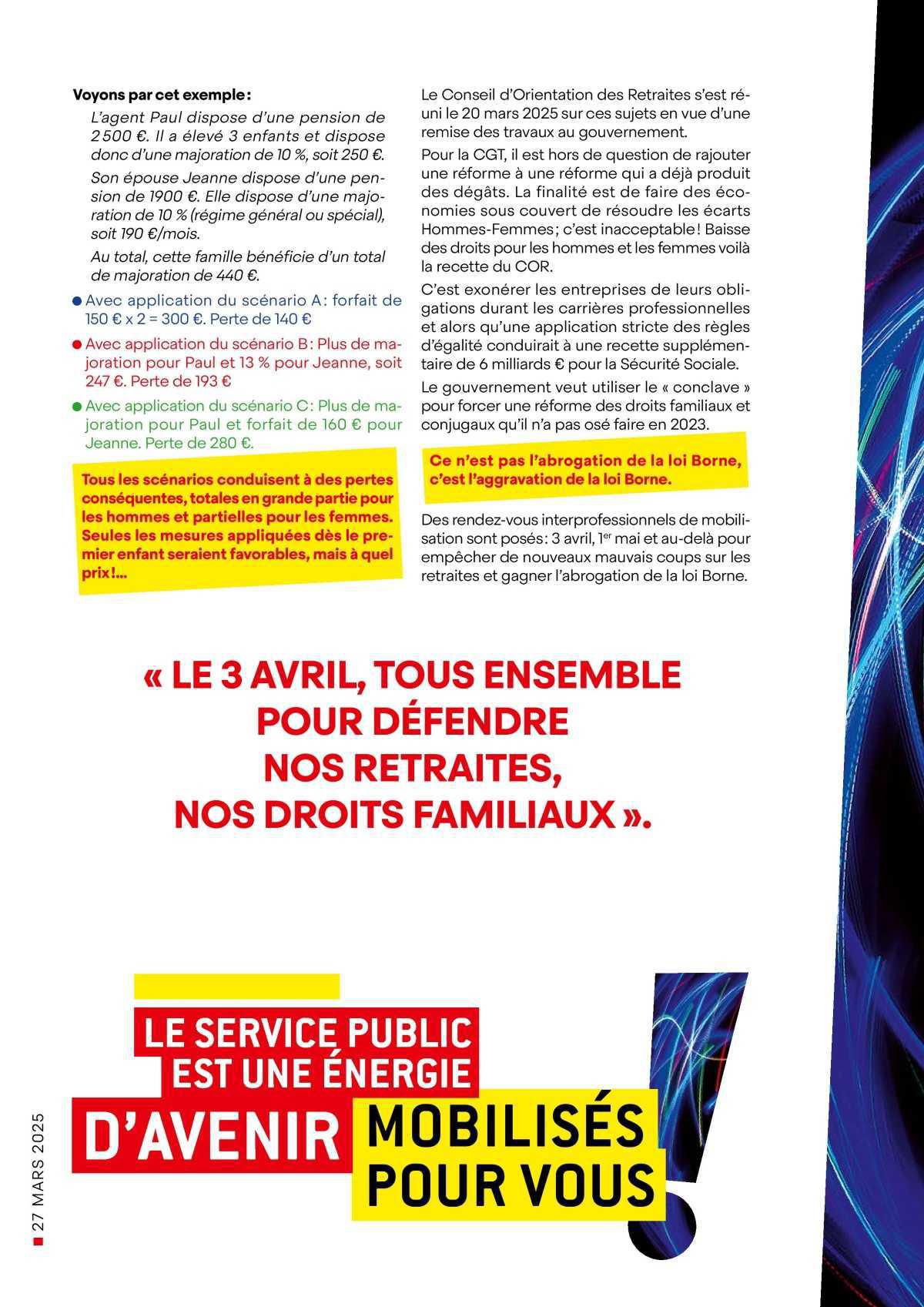 Retraites : une attaque d’ampleur contre les droits familiaux !