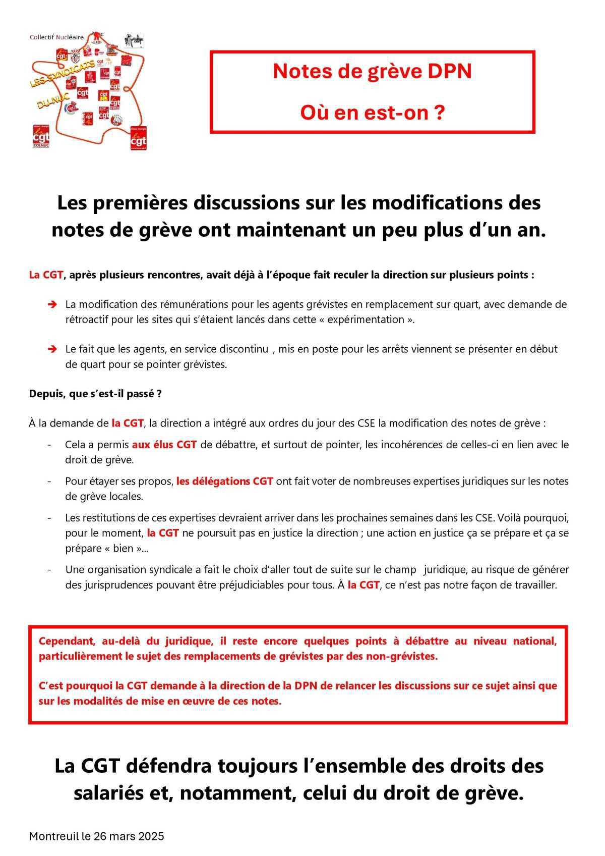Notes de grève DPN : Où en est-on ?