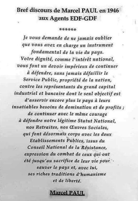 Le 8 Avril… Merci Marcel PAUL et joyeux anniversaire à EDF et GDF !